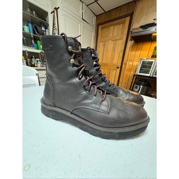 Sorel Hi-Line Lace Boots Men’s Size 13 Waterproof Leather - Picture 1 of 8